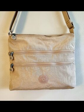 Kipling Alvar Medium Crossbody Bag - Sparkled Beige